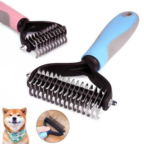 Pet Hair Remover Comb – Gentle Grooming Brush for Dogs & Cats - Pawsyhome