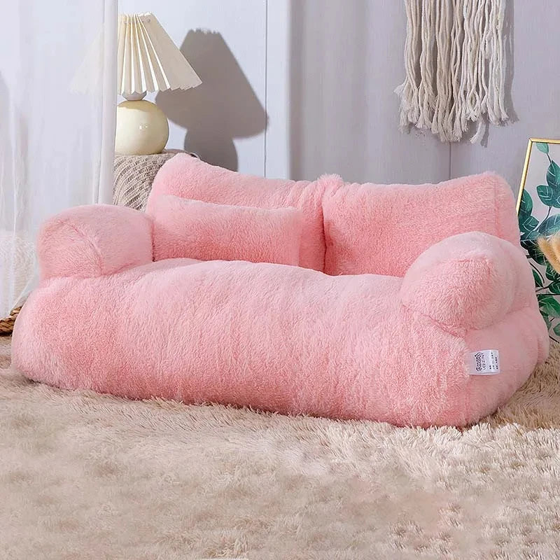 Luxury Cat Plush Bed - Pawsyhome