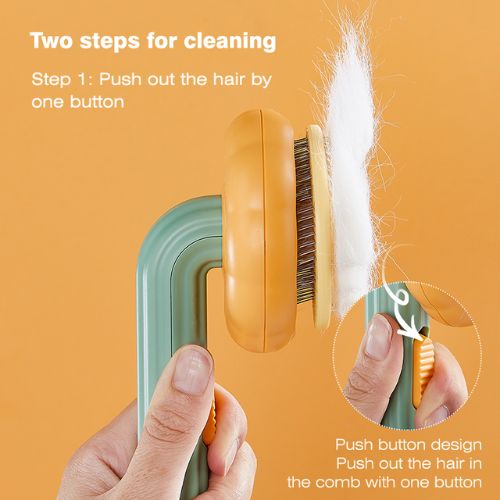 Self‑Cleaning Pet Brush – Grooming Comb for Dogs & Cats - Pawsyhome