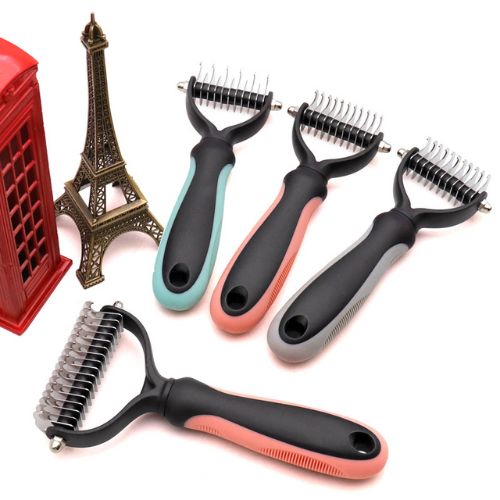 Pet Hair Remover Comb – Gentle Grooming Brush for Dogs & Cats - Pawsyhome