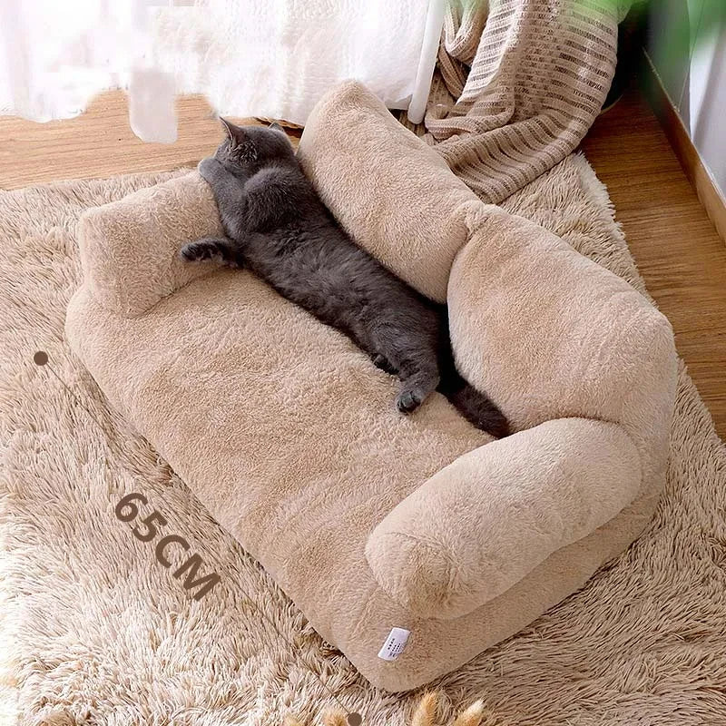 Luxury Cat Plush Bed - Pawsyhome