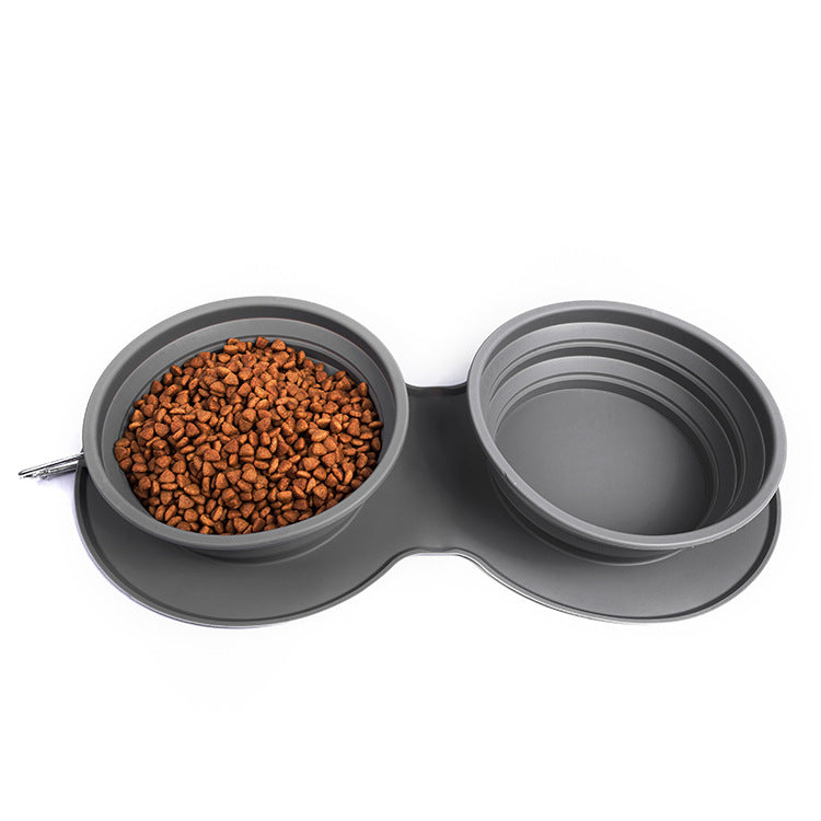 Silicone Foldable Slow Feeding Pet Bowl - Pawsyhome