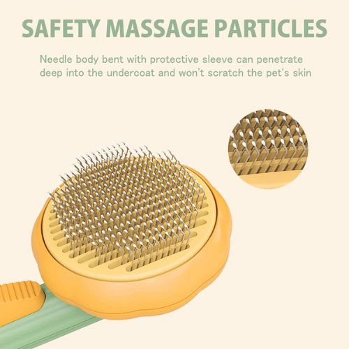 Self‑Cleaning Pet Brush – Grooming Comb for Dogs & Cats - Pawsyhome