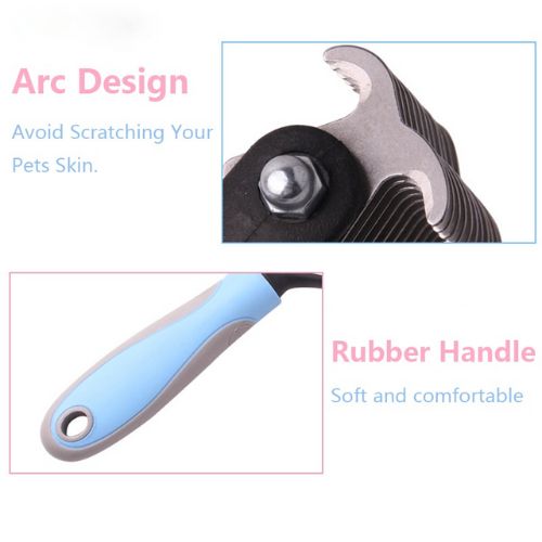 Pet Hair Remover Comb – Gentle Grooming Brush for Dogs & Cats - Pawsyhome