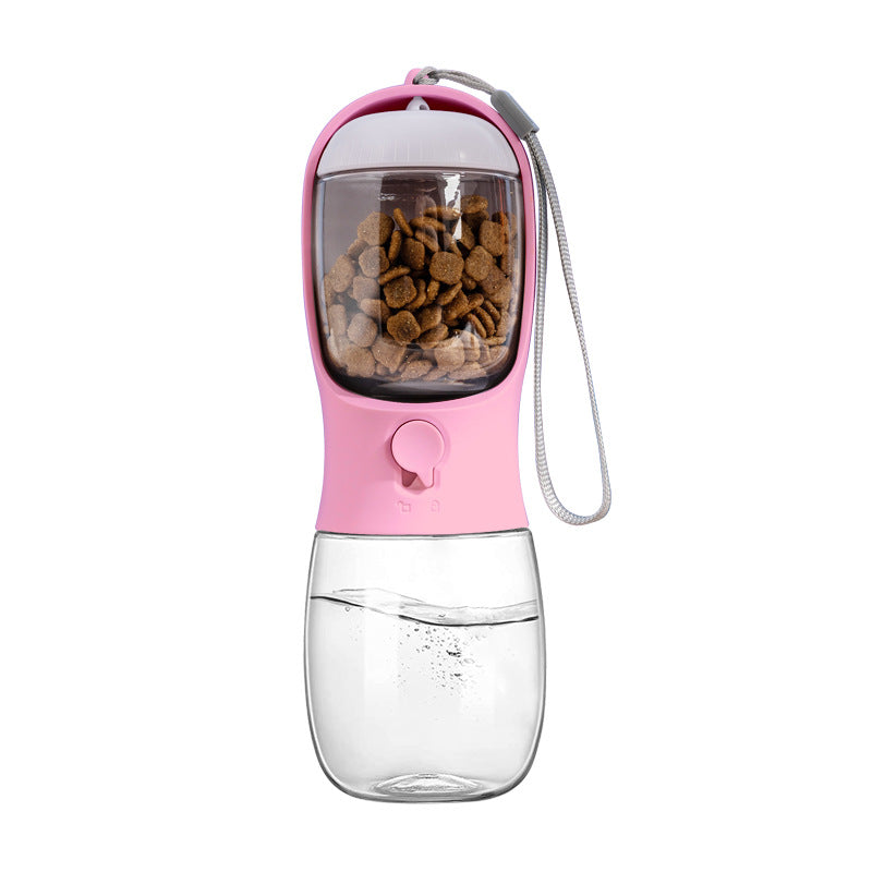 Portable Water Bottle For Dogs with Food Container - Pawsyhome