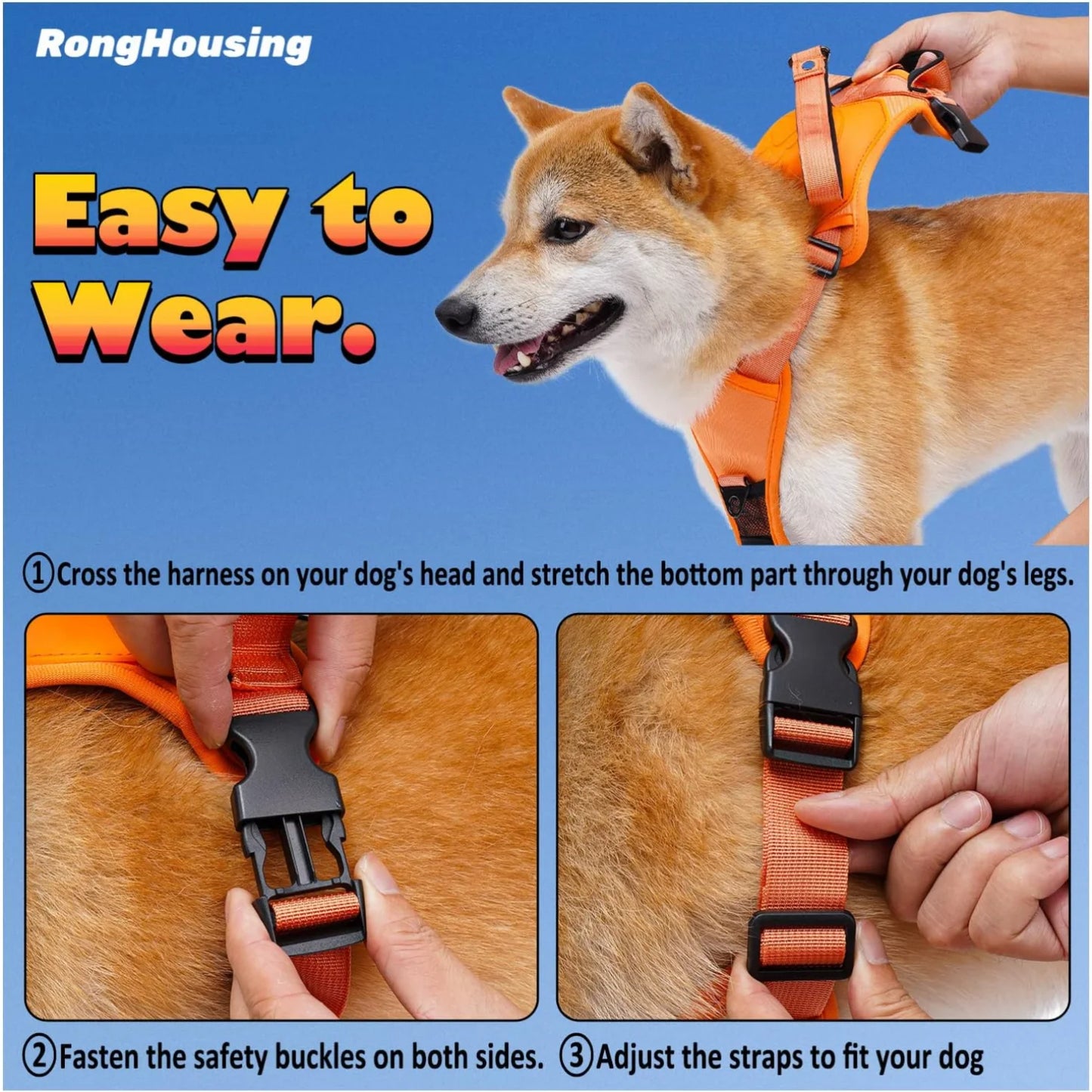 Dog Harness and Automatic Retractable Leash Kit - Pawsyhome