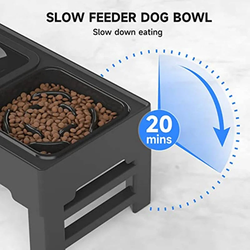 Elevated Mess-Free Dog Bowl - Pawsyhome