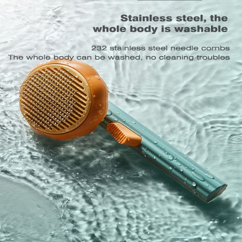 Self‑Cleaning Pet Brush – Grooming Comb for Dogs & Cats - Pawsyhome