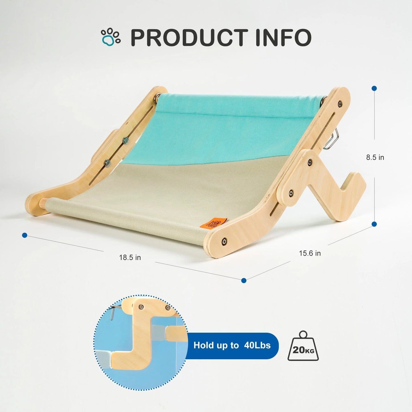 Sturdy Hanging Cat Bed - Pawsyhome