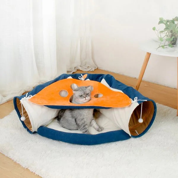 Cat Tunnel Bed CozyMaze 02
