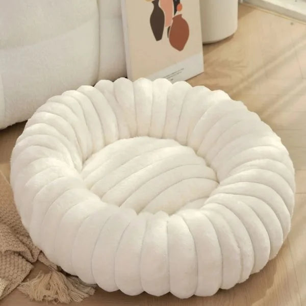 DOG BED WHITE