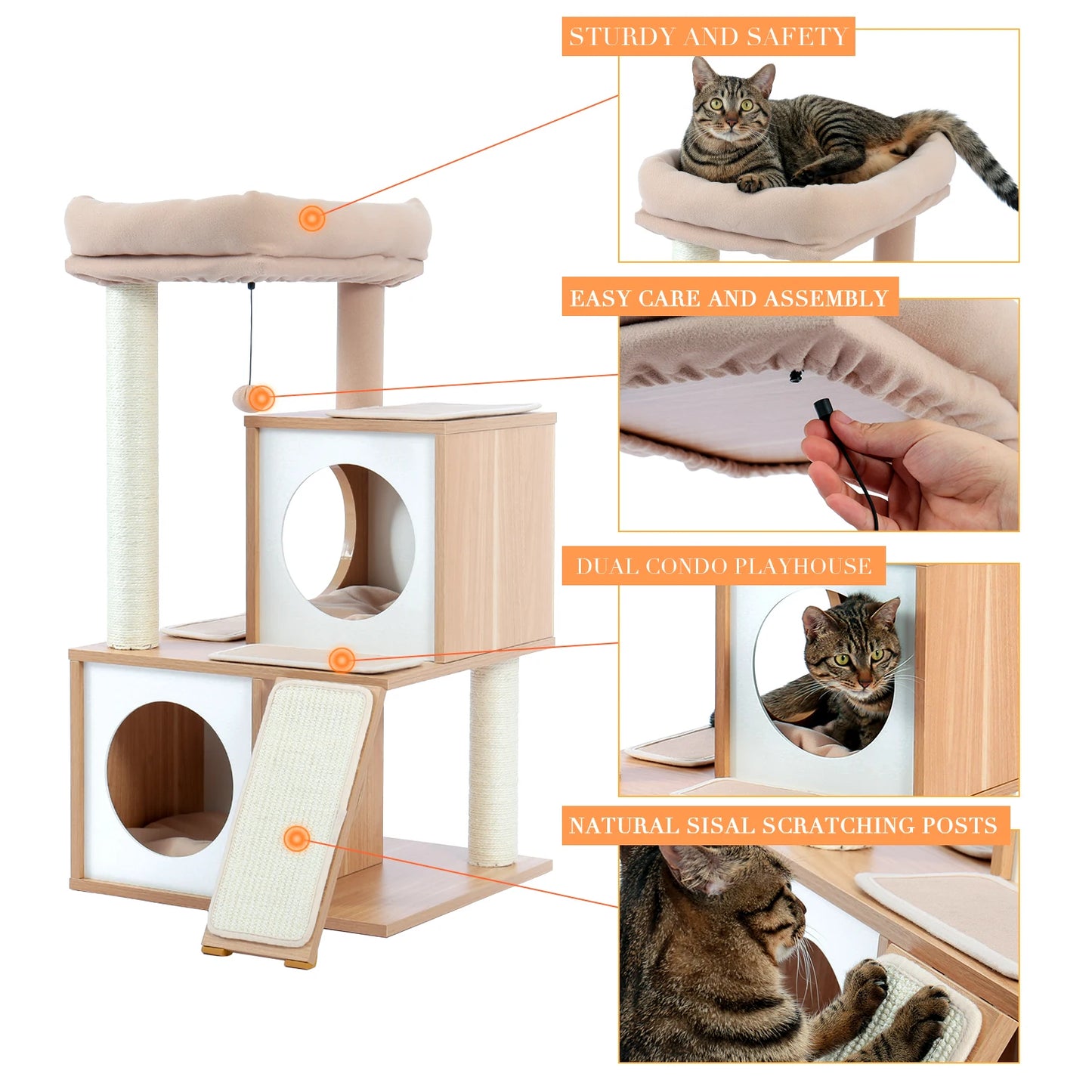Cat Furniture TowerNest Luxe - Pawsyhome