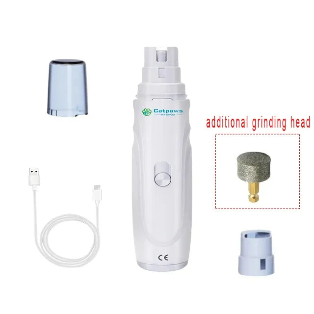 Electric Pet Nail Grinder Trimmer Grooming Tool Rechargeable Dog Nail Clippers Dogs Nail Grinder Trimmer Puppy Dog Accessories - Pawsyhome