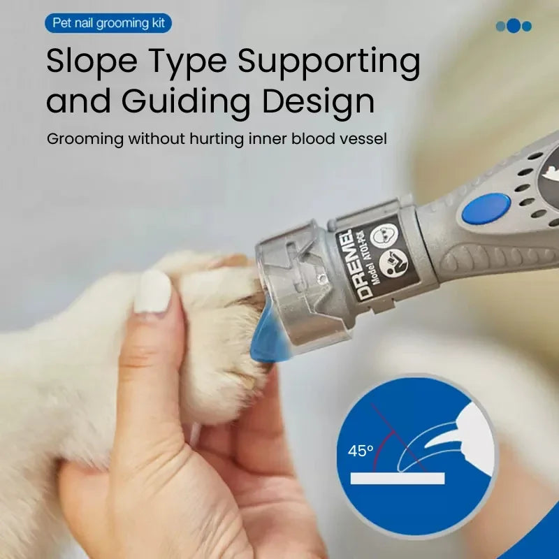 Dremel 7020 PGK Pet Nail Grinder Quiet Electric Dog Nail File Care Set Safety Dog Nail Clippers Trimmers Tools Battery Powered - Pawsyhome