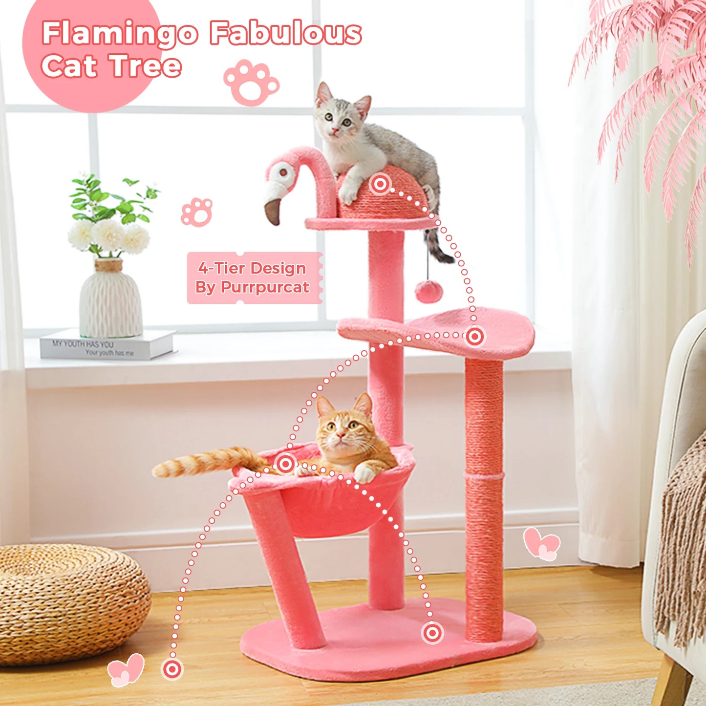 Cat Furniture – FlamingoTower - Pawsyhome