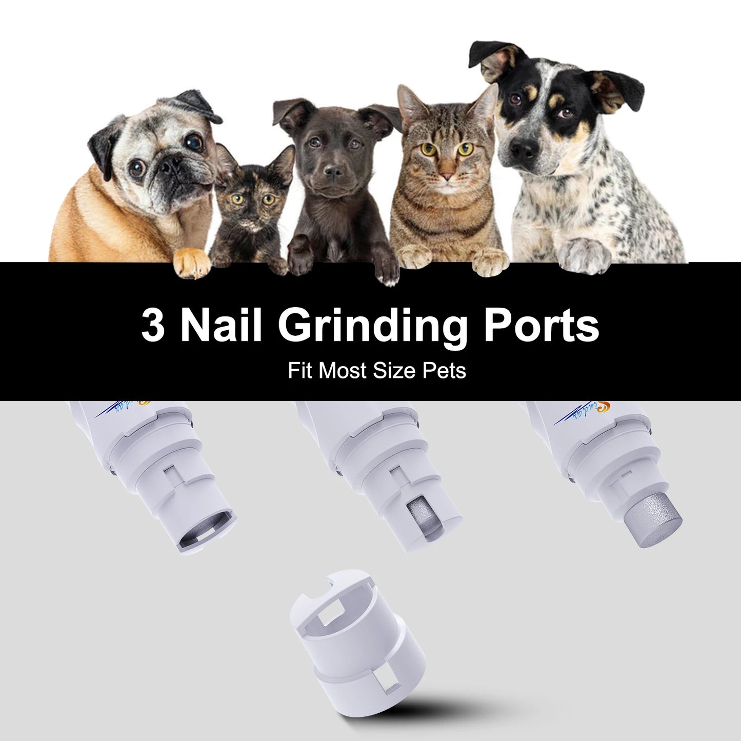 Electric Pet Nail Grinder Trimmer Grooming Tool Rechargeable Dog Nail Clippers Dogs Nail Grinder Trimmer Puppy Dog Accessories - Pawsyhome