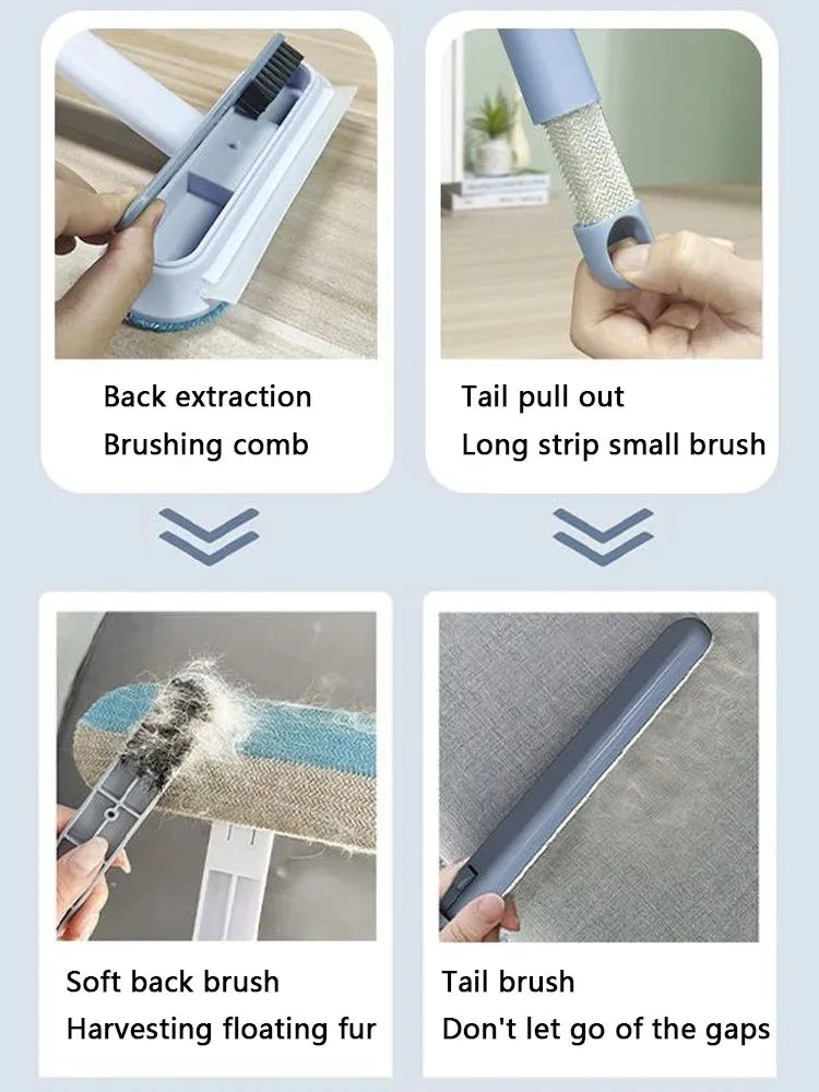 Multi‑Function Pet Hair Remover Brush – Reusable Lint Cleaner - Pawsyhome
