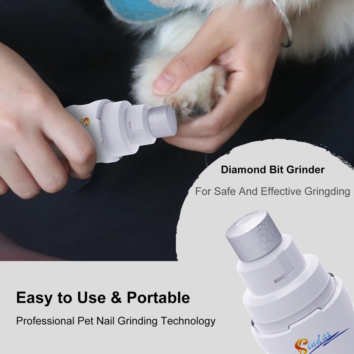 Electric Pet Nail Grinder Trimmer Grooming Tool Rechargeable Dog Nail Clippers Dogs Nail Grinder Trimmer Puppy Dog Accessories - Pawsyhome