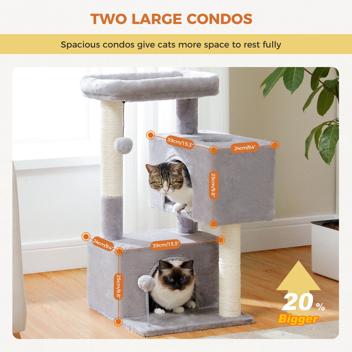 Cat Furniture – Plush Condo & Perch Tree - Pawsyhome