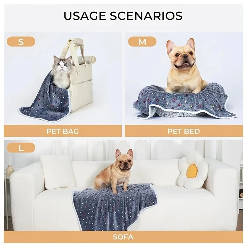 Soft Fluffy Pet Blanket (3-Piece Set)