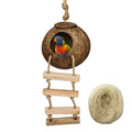 Casa Colgante para Aves con Escalera – Nido de Fibra de Coco Natural
