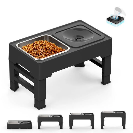 Elevated Mess-Free Dog Bowl - Pawsyhome