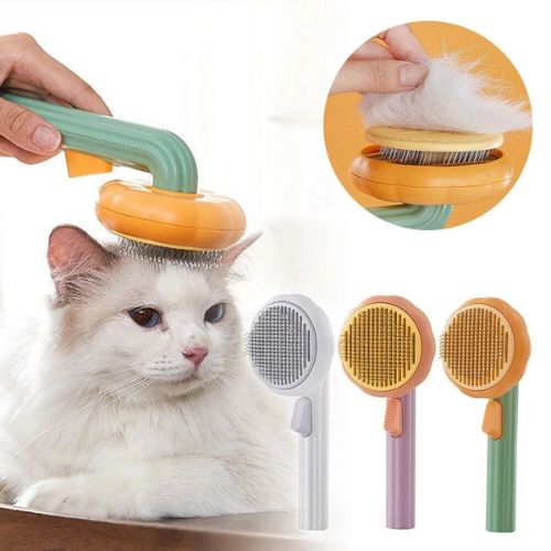 Self‑Cleaning Pet Brush – Grooming Comb for Dogs & Cats - Pawsyhome