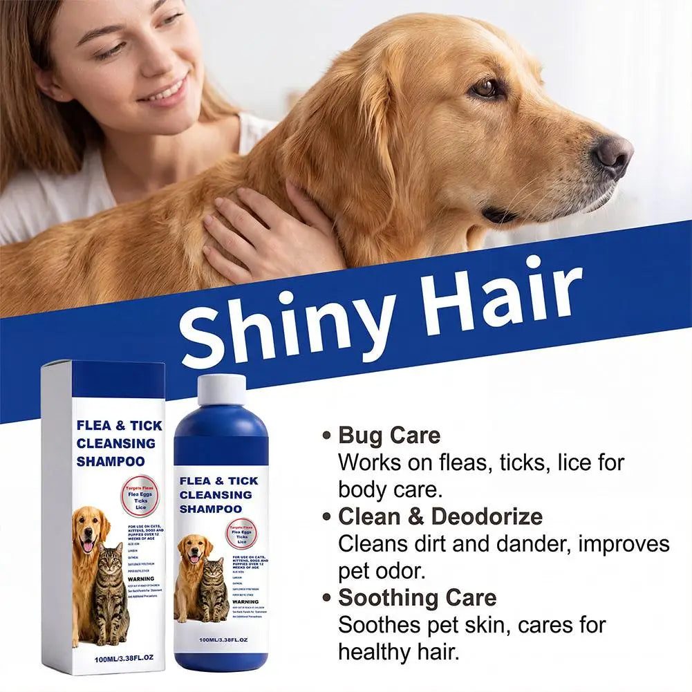 Gentle Flea & Tick Removal Shampoo for Dogs & Cats
