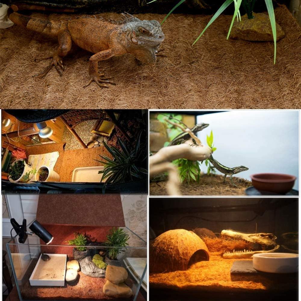 Alfombra de Fibra de Coco Natural para Terrarios – Sustrato para Reptiles