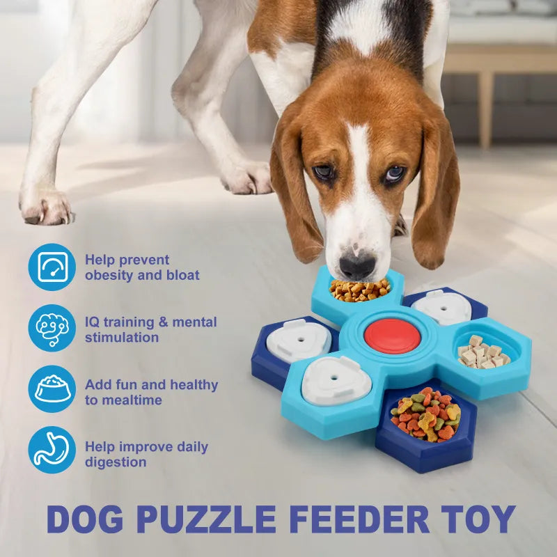 4-Layer Slow Feeder Puzzle Bowl for Dogs