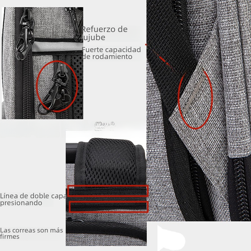 Mochila Transportadora Expandible para Gatos y Perros Pequeños
