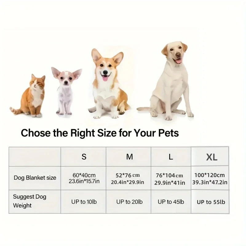 Soft Fluffy Pet Blanket (3-Piece Set)