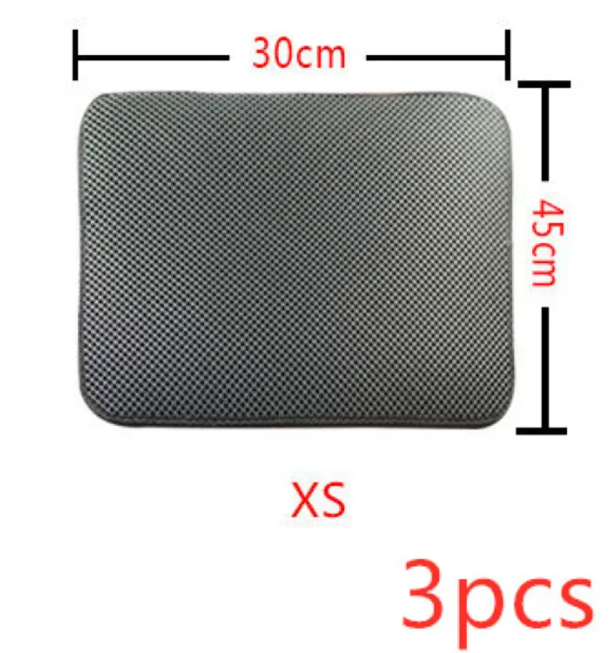 Double-Layer Cat Litter Mat