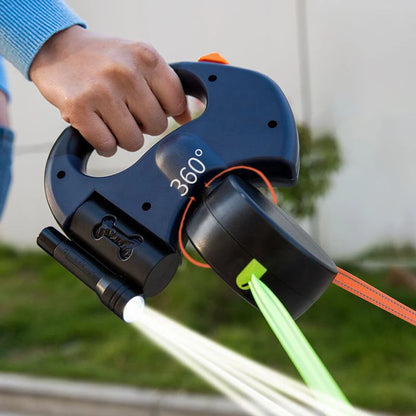 Retractable Pet Leash with Light - Pawsyhome