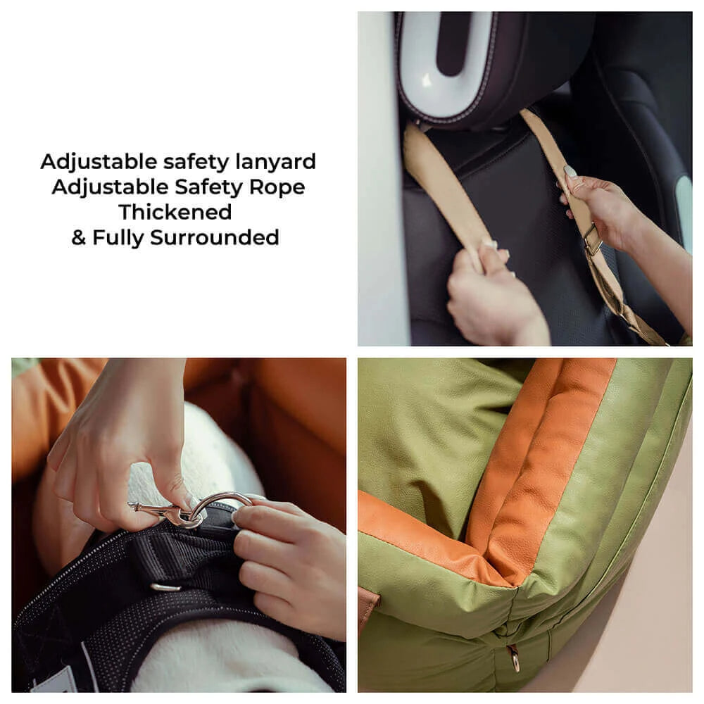 Dog Car Seat Bed with Safety Buckle - Pawsyhome
