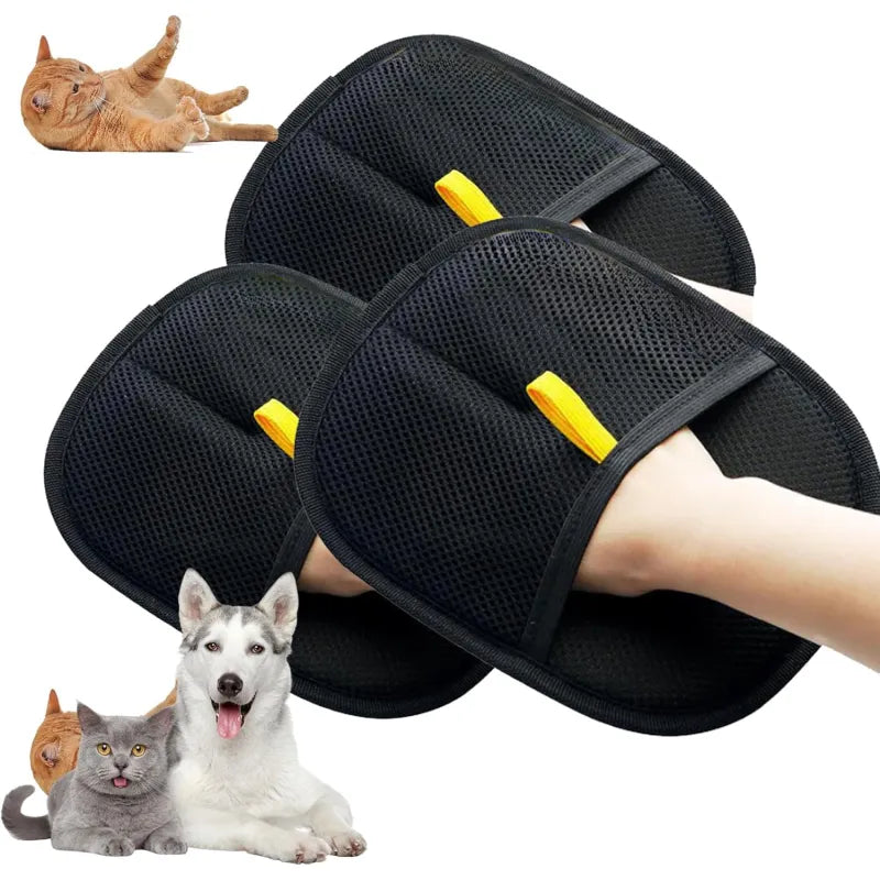 Guantes Electrostáticos Quitapelos para Perros y Gatos – Doble Cara Reutilizables