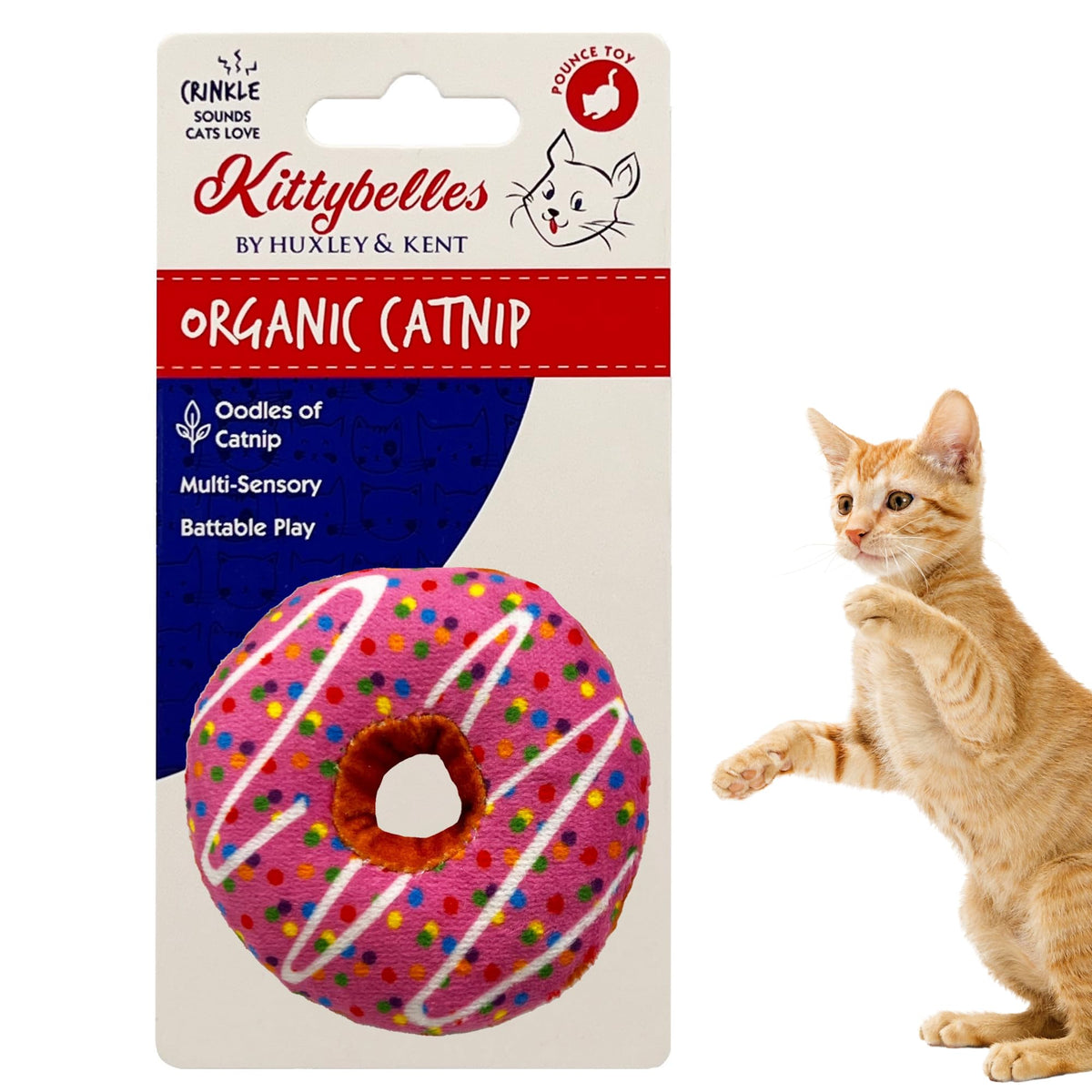 Strawberry Donut Plush Catnip Cat Toy