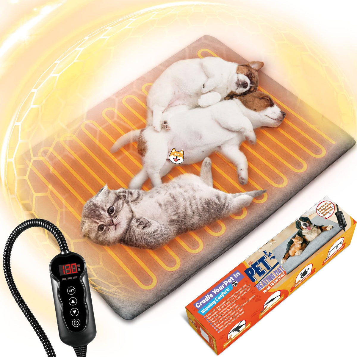 Almohadilla Térmica Eléctrica para Perros y Gatos