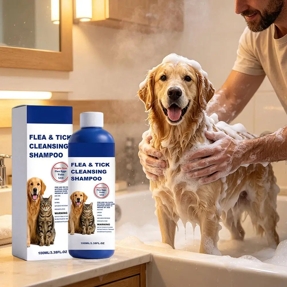 Gentle Flea & Tick Removal Shampoo for Dogs & Cats