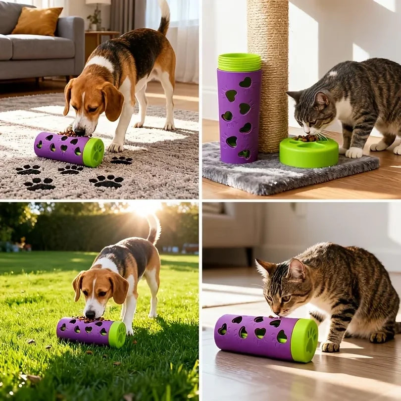 Interactive Slow Feeder Treat Dispenser for Dogs &amp; Cats