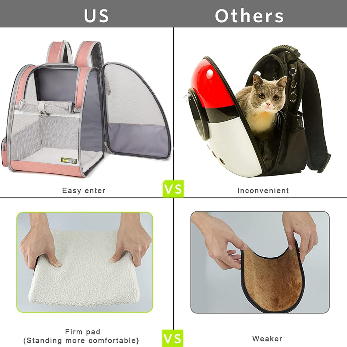 Mochila Transportadora con Ventana Panorámica