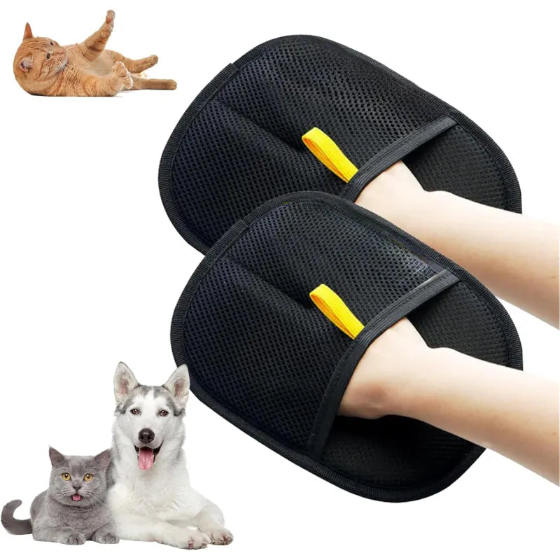 Guantes Electrostáticos Quitapelos para Perros y Gatos – Doble Cara Reutilizables