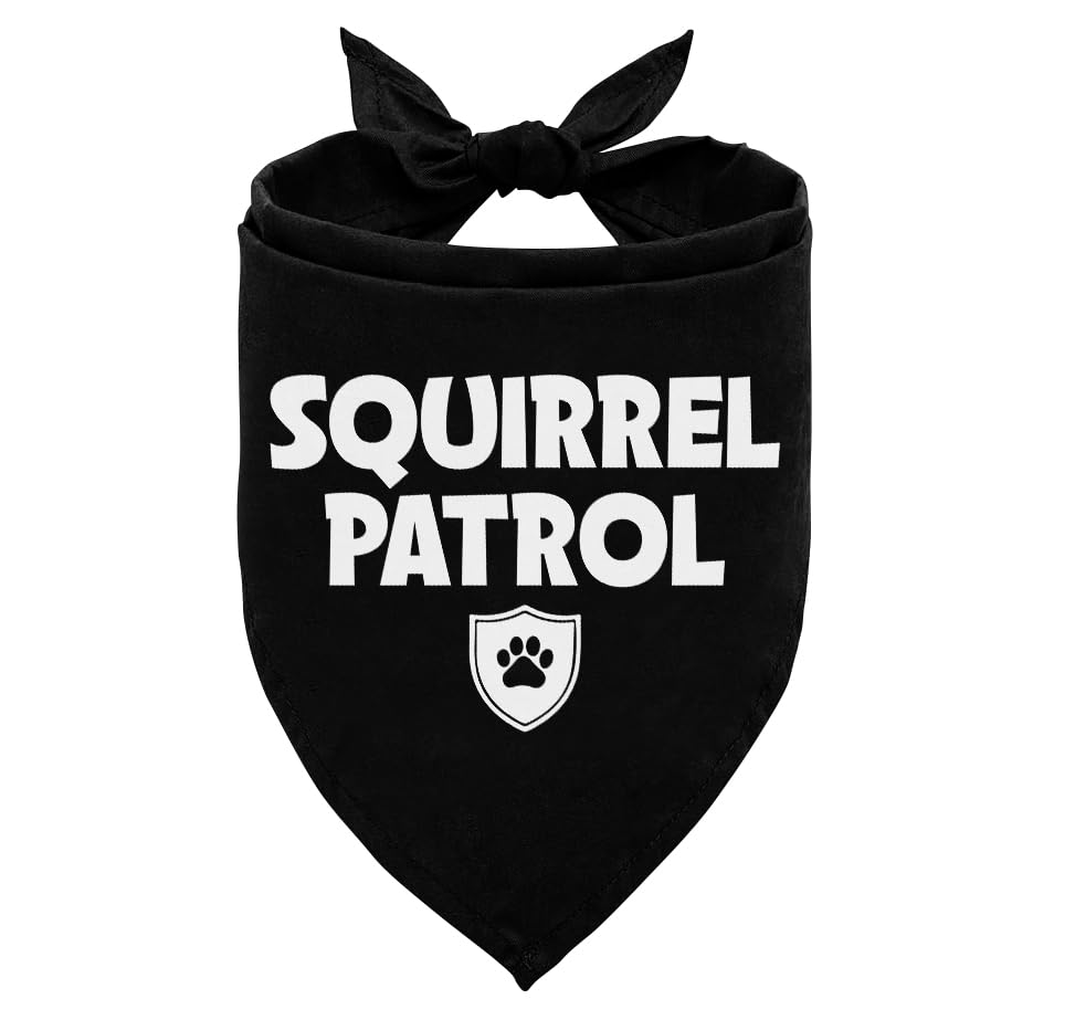Bandana 'Squirrel Patrol' para Perros – Pañuelo Divertido Estilo Patrulla Canina