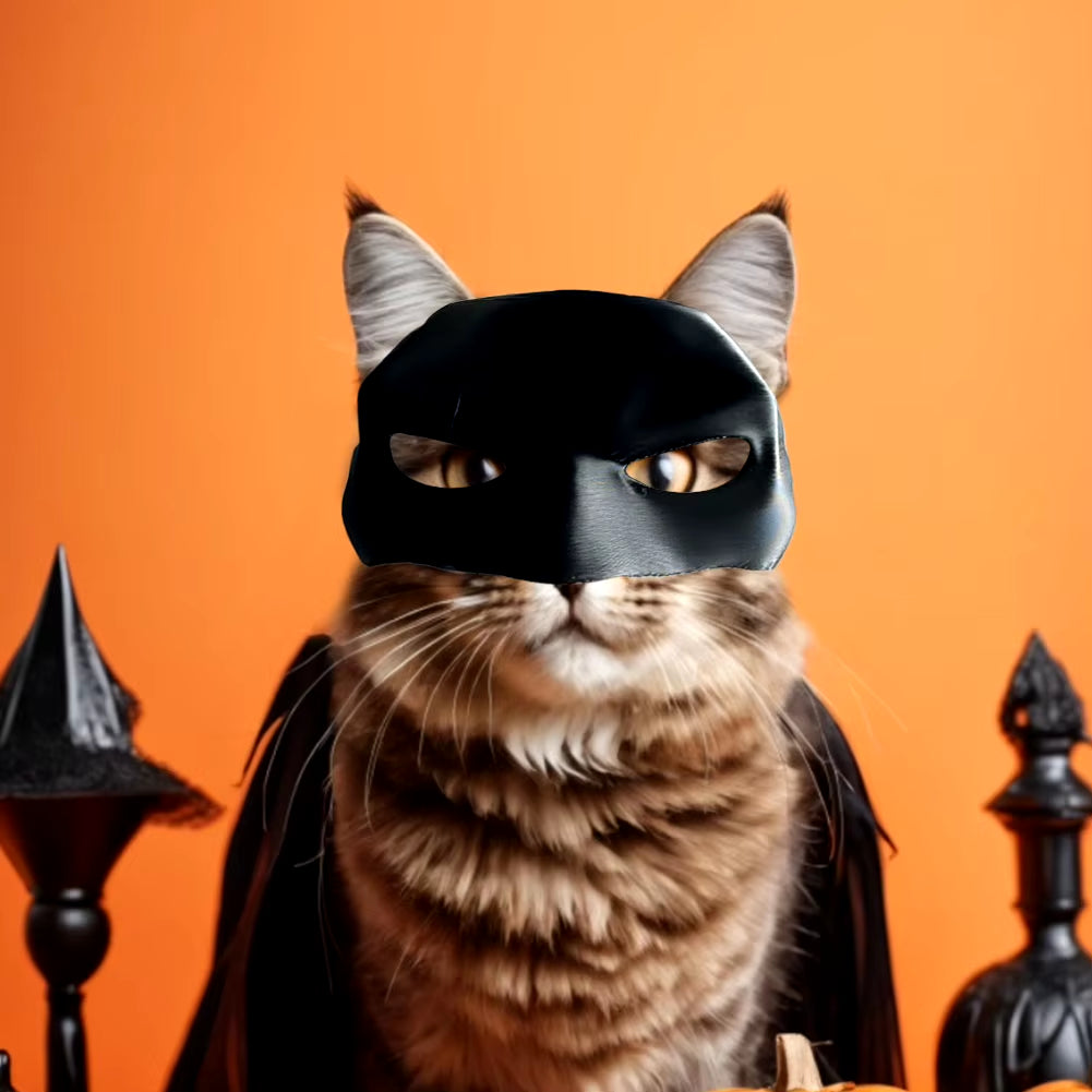 Cat Bat Halloween Costume Mask
