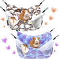 Hamaca Colgante Doble para Hurón, Rata y Animales Pequeños – Pack de 2 Camas Suaves para Jaula