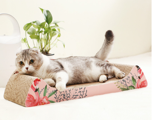 Cat Scratching Board and Corrugated Cat House