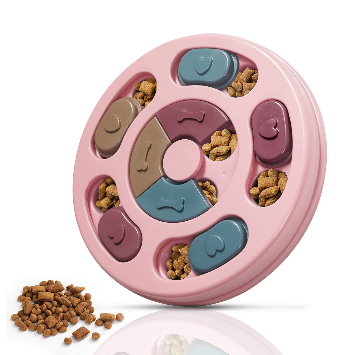 Juguete Puzzle Interactivo Deslizante para Perros – Comedero de Premios para Estimulación Mental