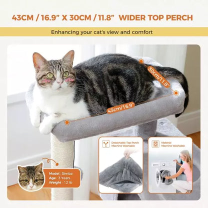 Cat Furniture Plush Condo Perch-Tree 02
