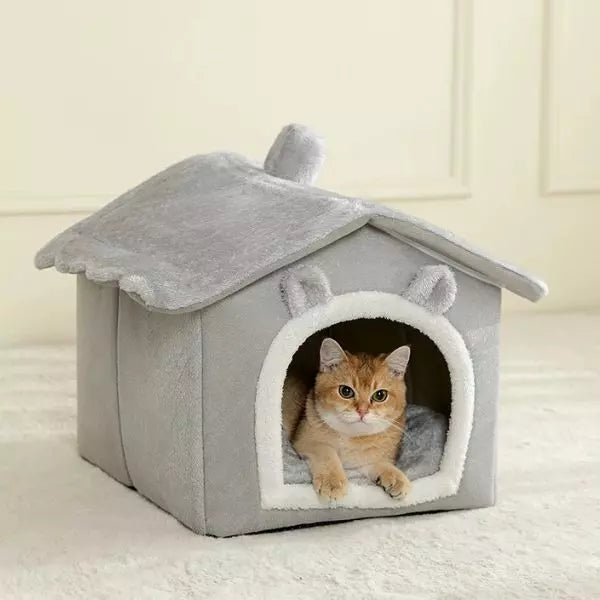 Cat Bed CaveCozy Gray