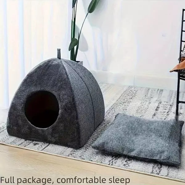 Cat Bed HushCave Gray